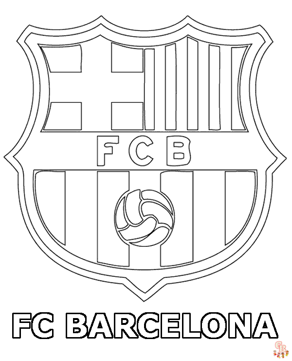 FC Barcelona Kleurplaat 1