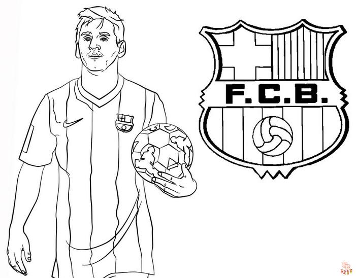 FC Barcelona Kleurplaat 3
