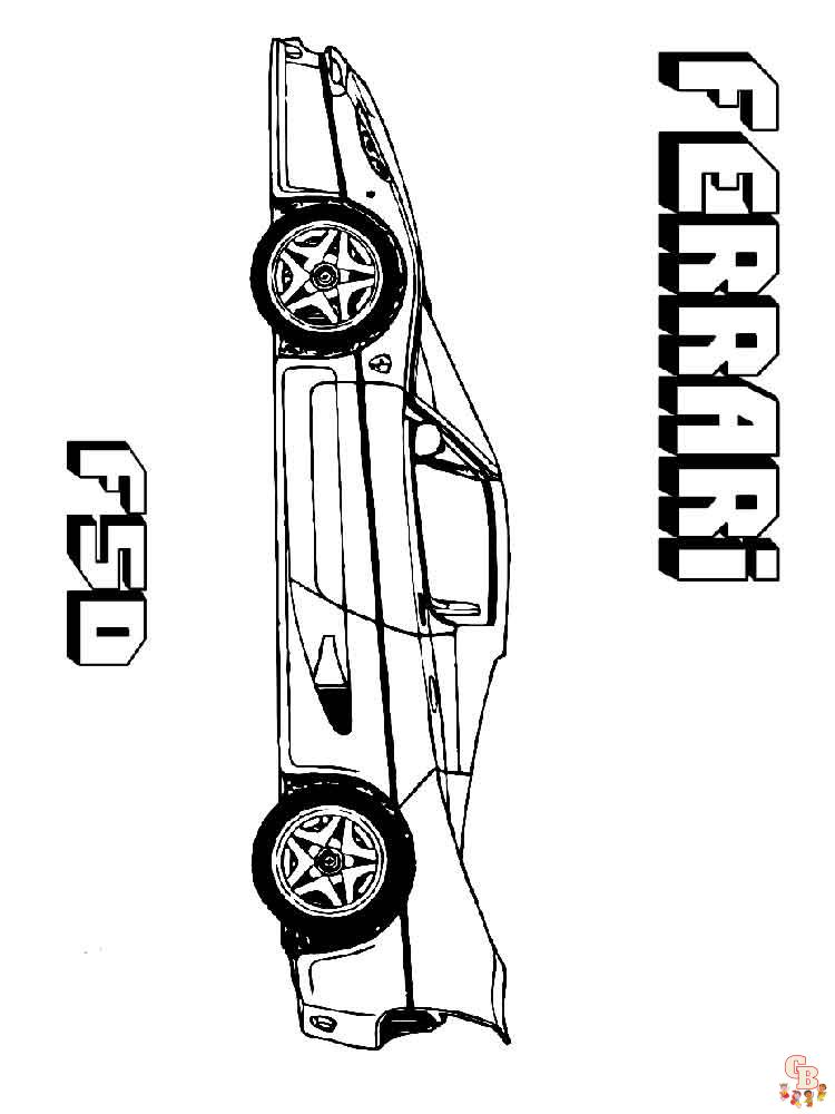 Ferrari Kleurplaat 12