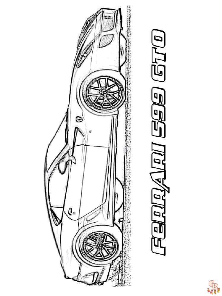 Ferrari Kleurplaat 4