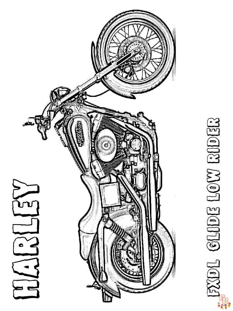 Harley Davidson Kleurplaat 6