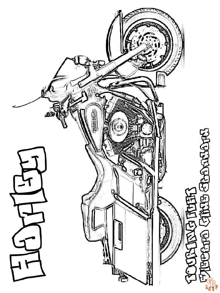 Harley Davidson Kleurplaat 7