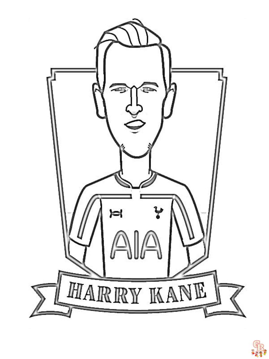Harry Kane Kleurplaat 7