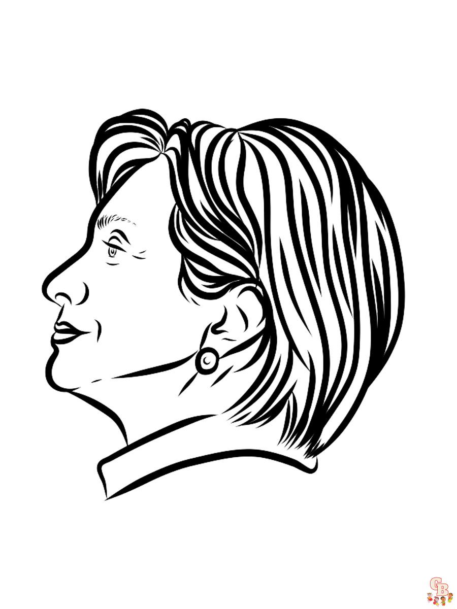 Hillary Clinton Kleurplaat 2