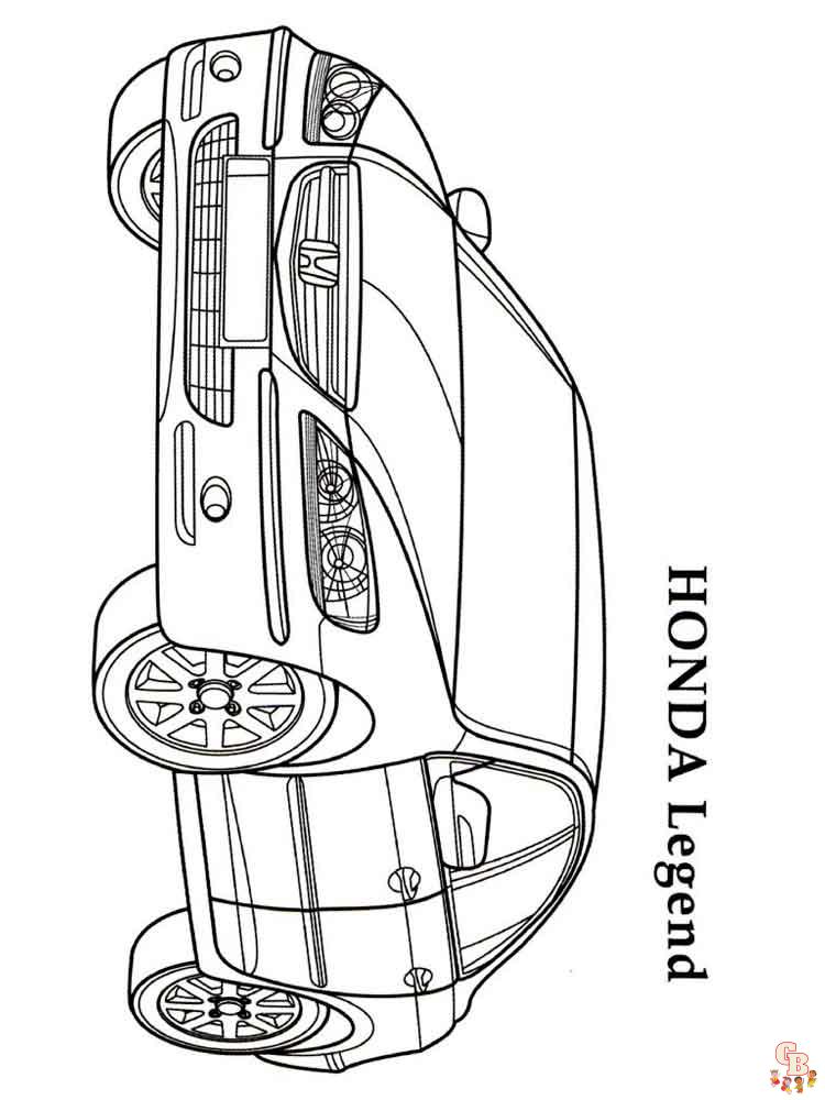 Honda Kleurplaat 10