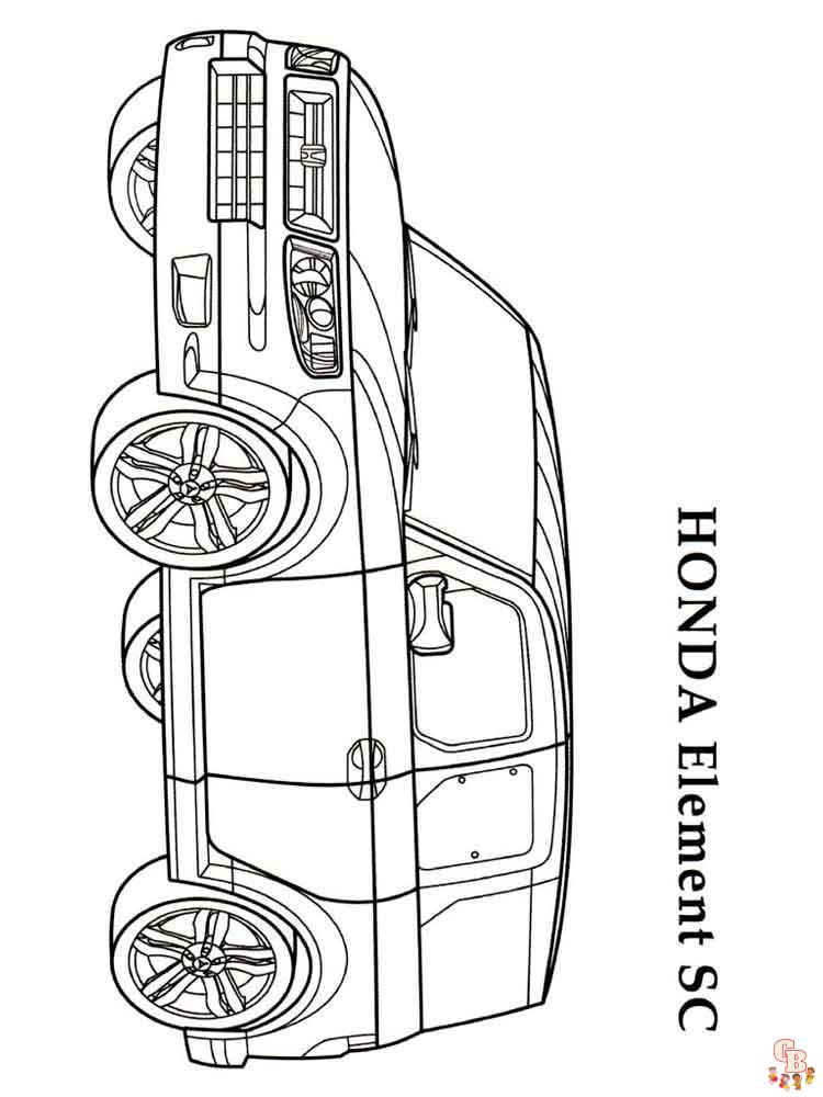 Honda Kleurplaat 7