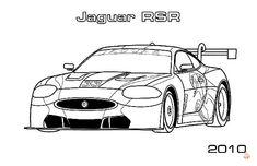 Jaguar kleurplaat 5