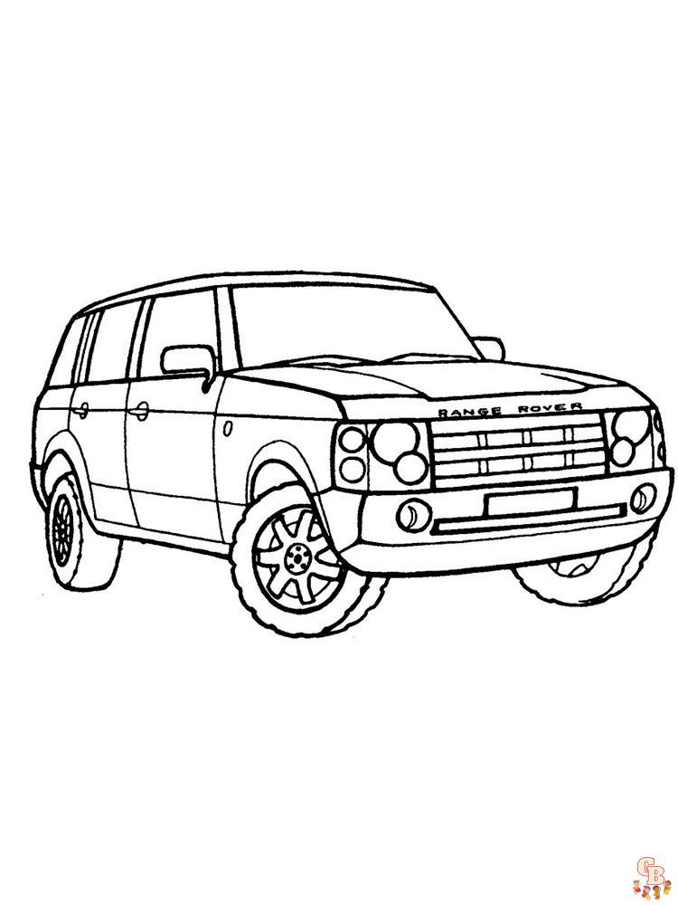 Land Rover Kleurplaat 16