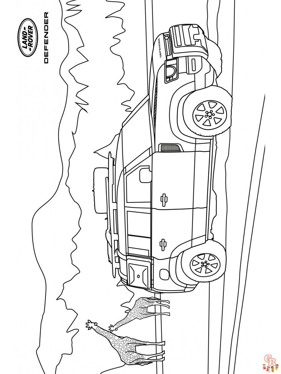 Land Rover Kleurplaat 3