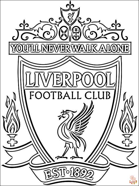 Liverpool FC Kleurplaat 1