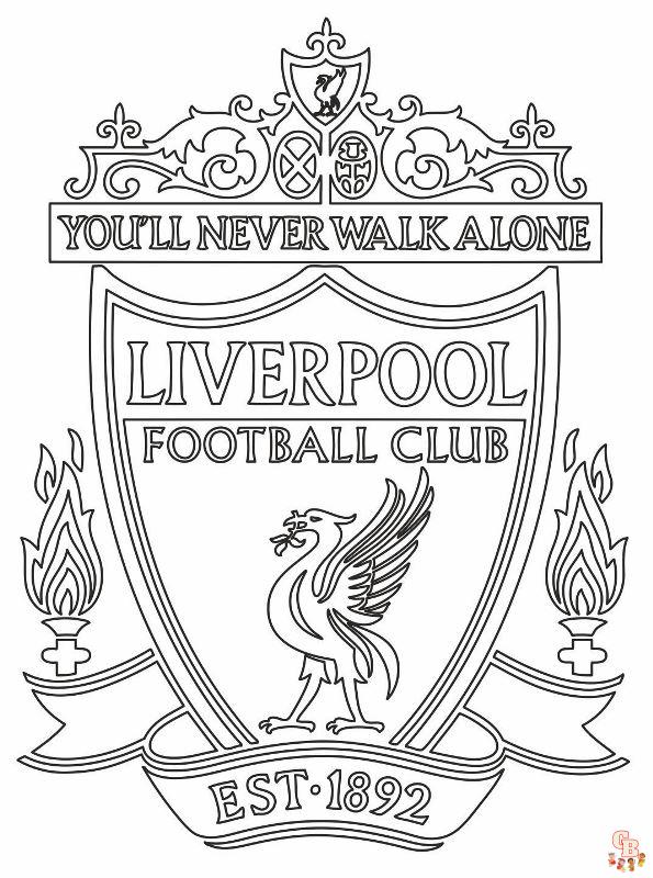 Liverpool FC Kleurplaat 3