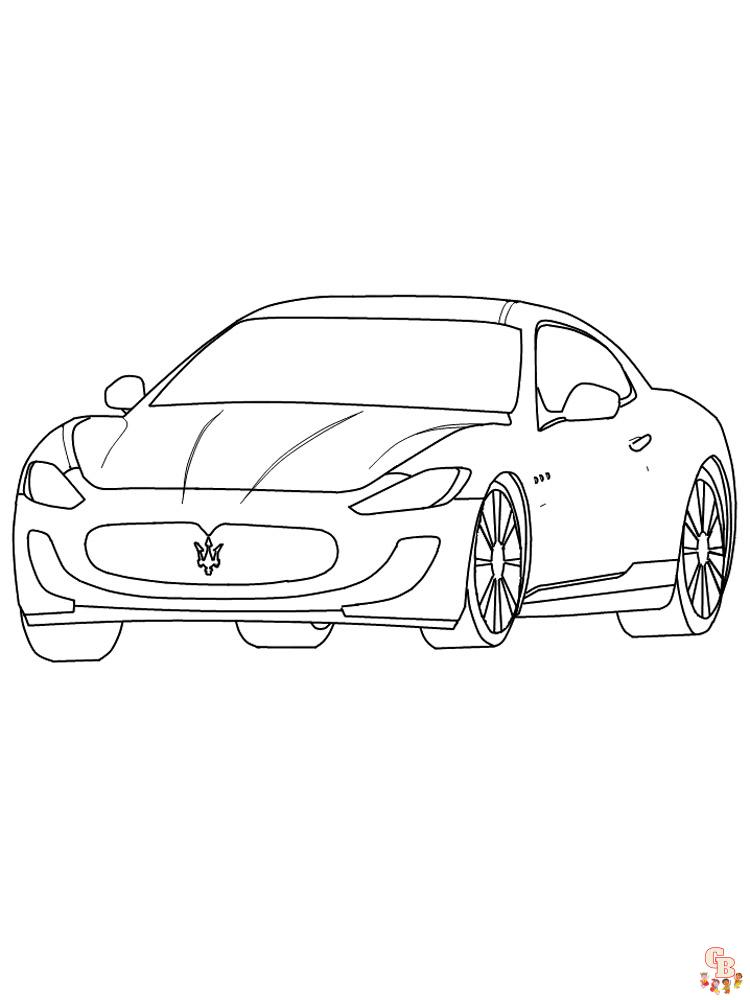 Maserati Kleurplaat 1