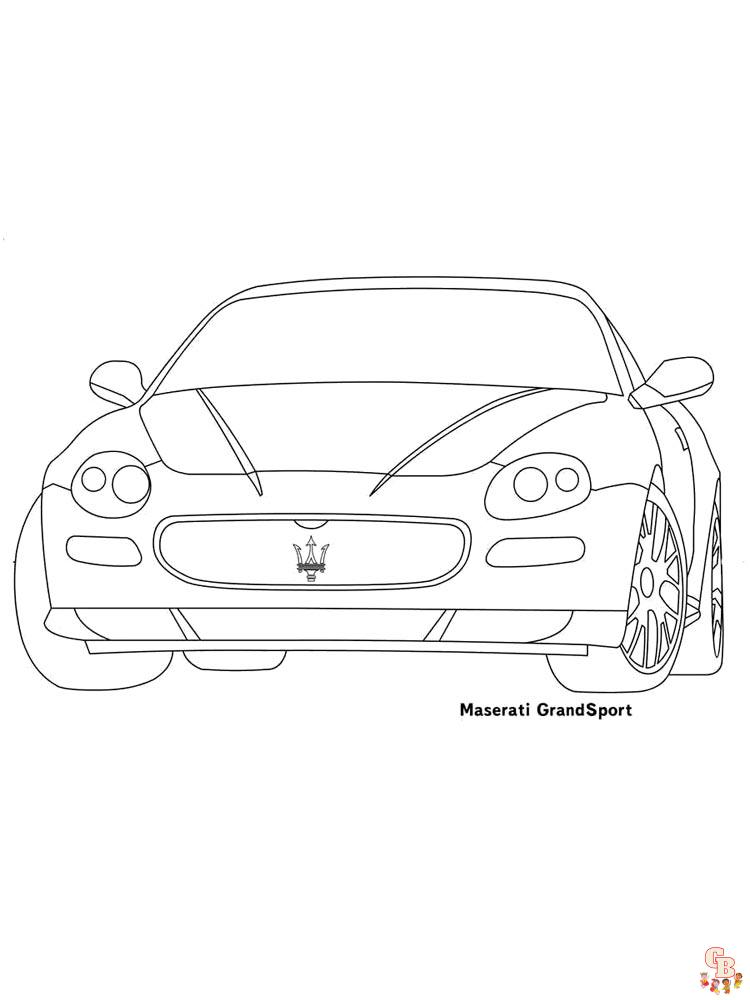 Maserati Kleurplaat 10