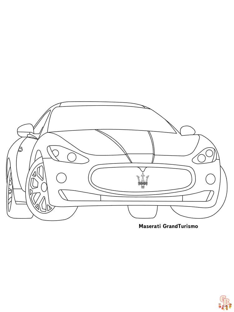 Maserati Kleurplaat 11