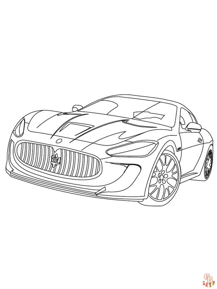 Maserati Kleurplaat 14
