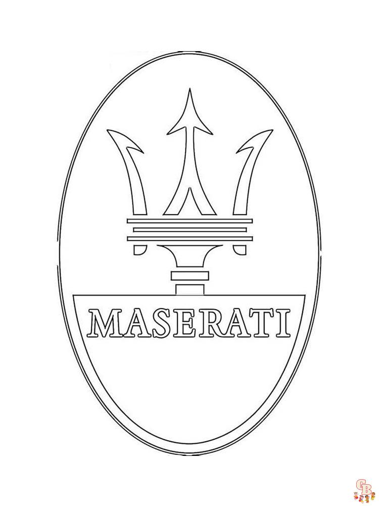 Maserati Kleurplaat 15