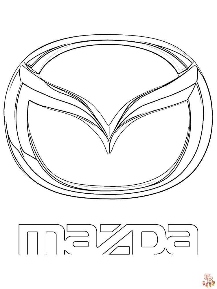 Mazda Kleurplaat 7