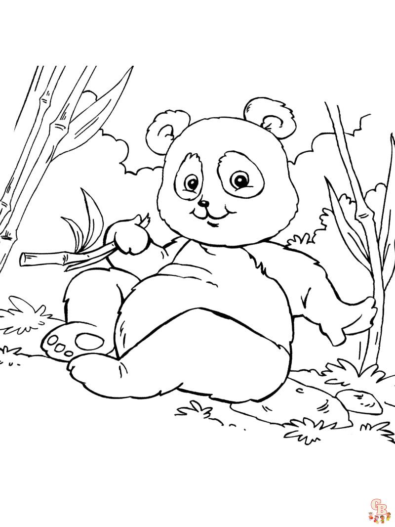 Panda Kleurplaat 15