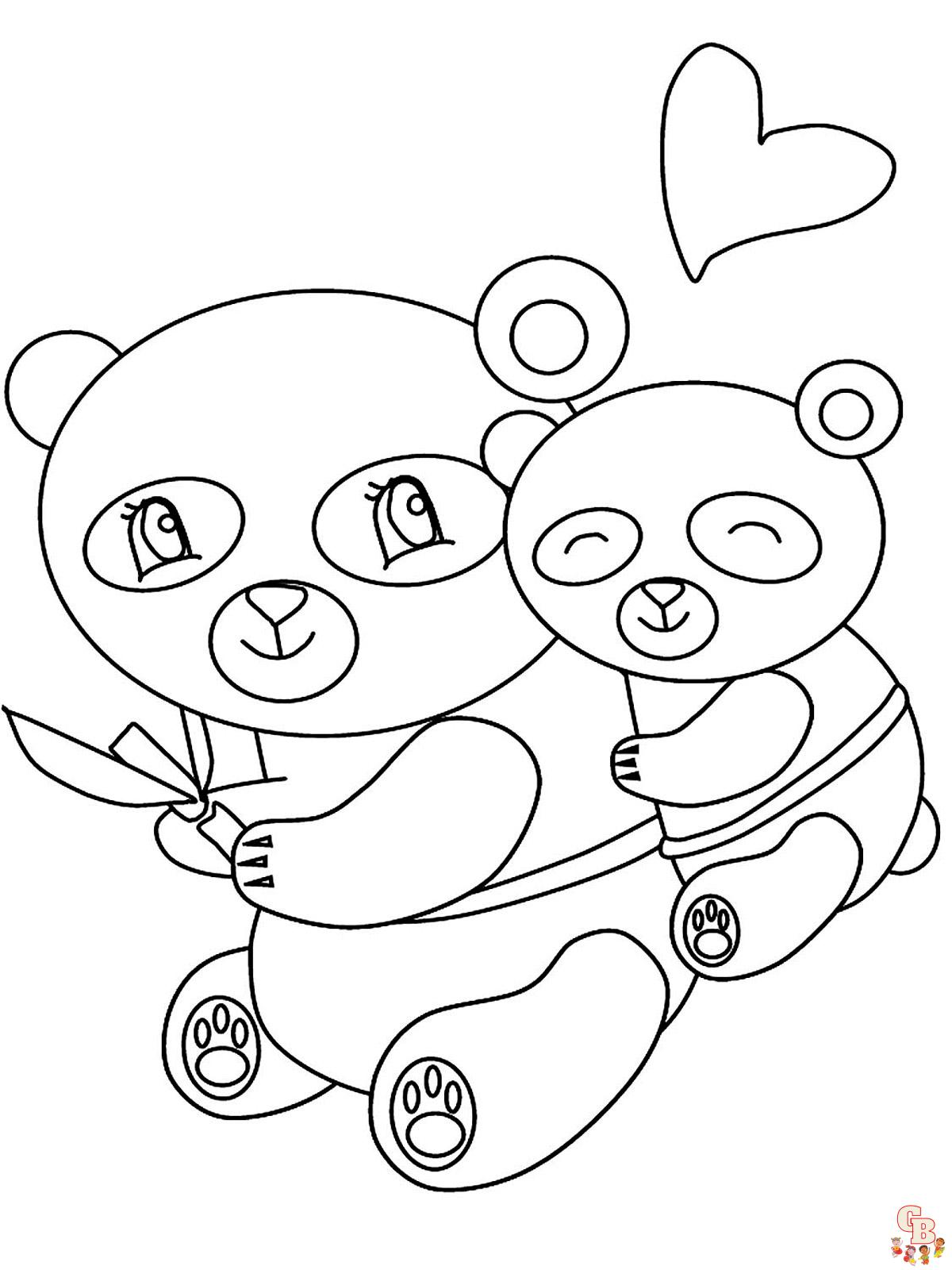 Panda Kleurplaat 9