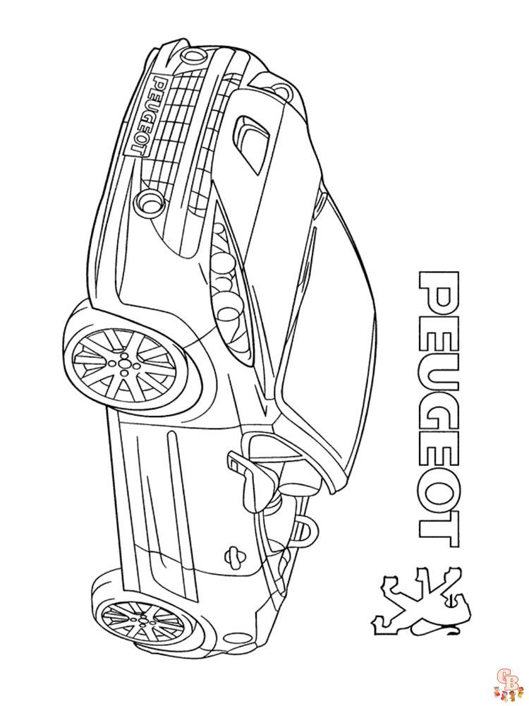 Peugeot Kleurplaat 3