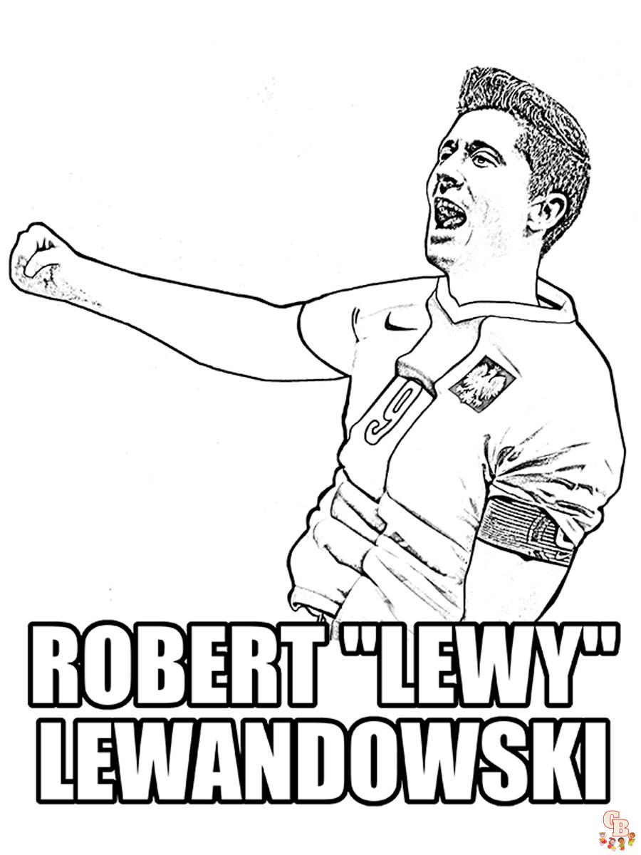 Robert Lewandowski Kleurplaat 2