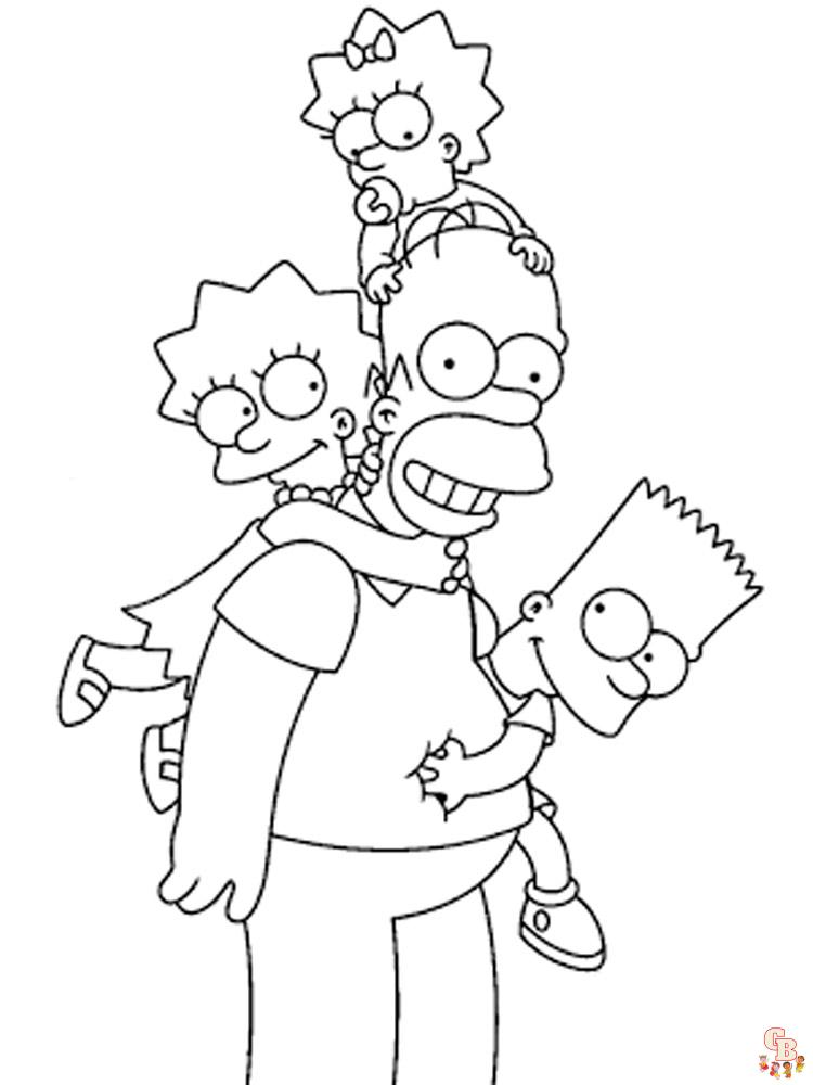 Simpsons Kleurplaat 13