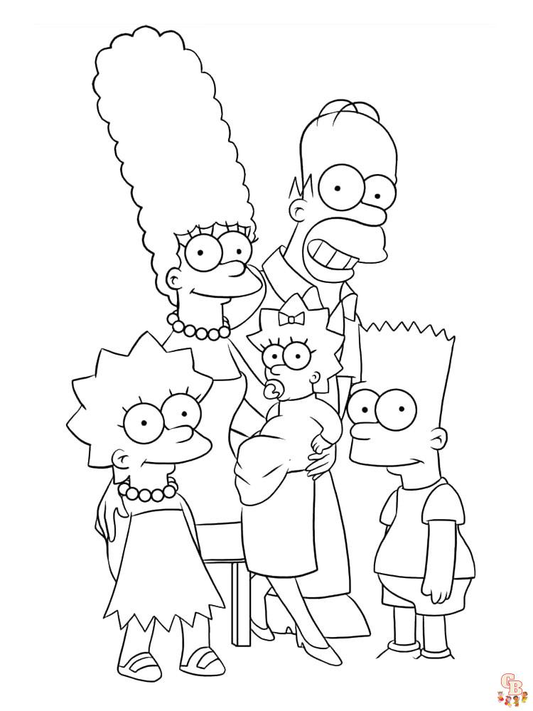 Simpsons Kleurplaat 15
