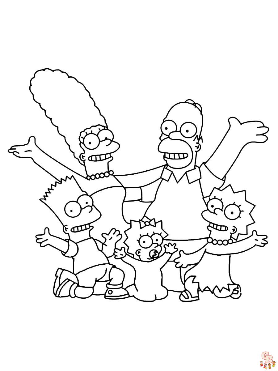 Simpsons Kleurplaat 31