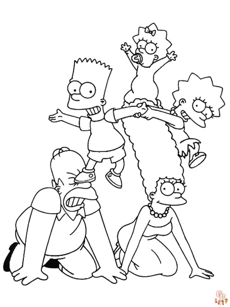 Simpsons Kleurplaat 32