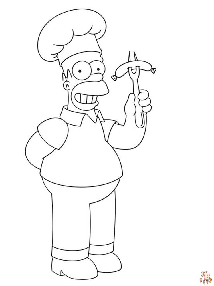 Simpsons Kleurplaat 36