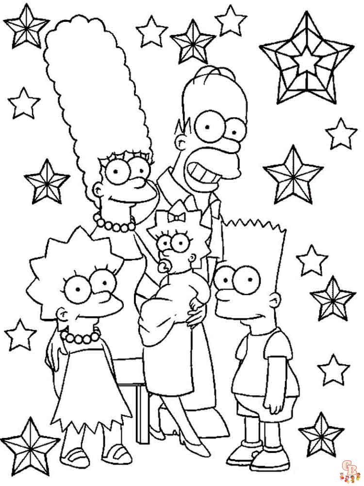 Simpsons Kleurplaat 38