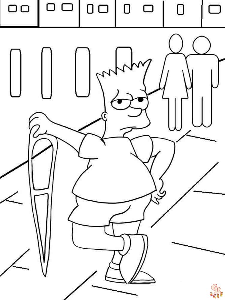 Simpsons Kleurplaat 51