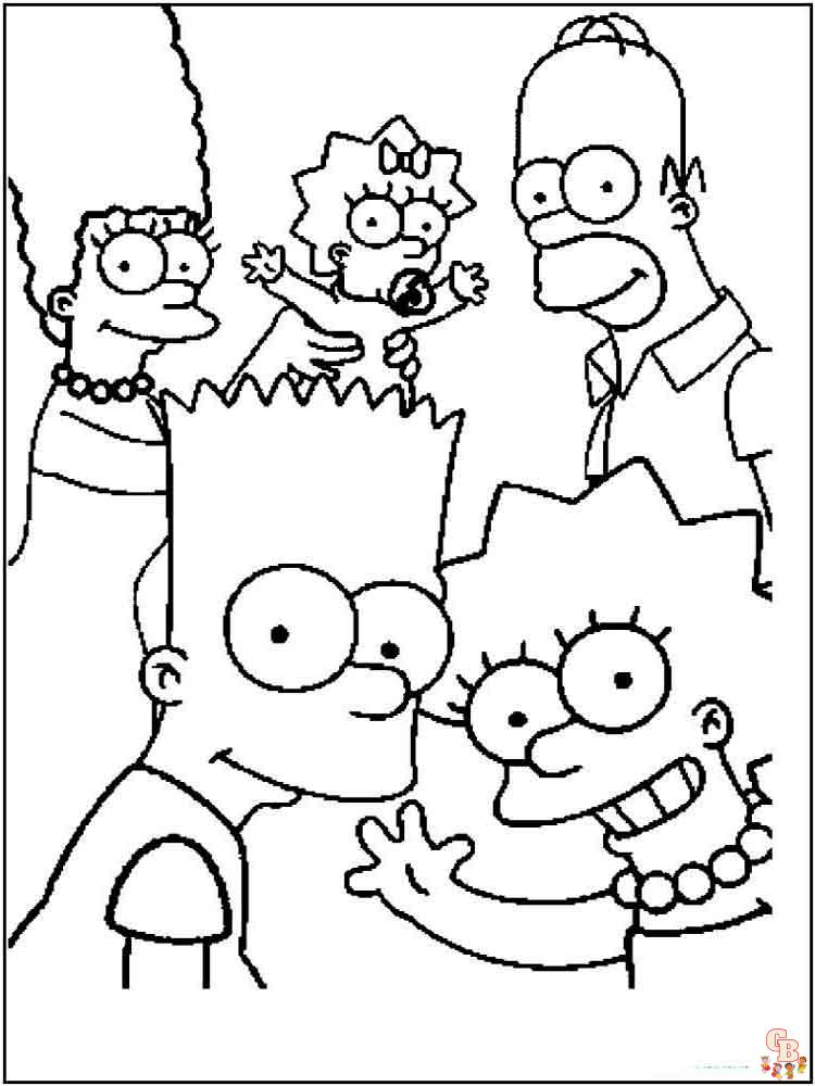 Simpsons Kleurplaat 55