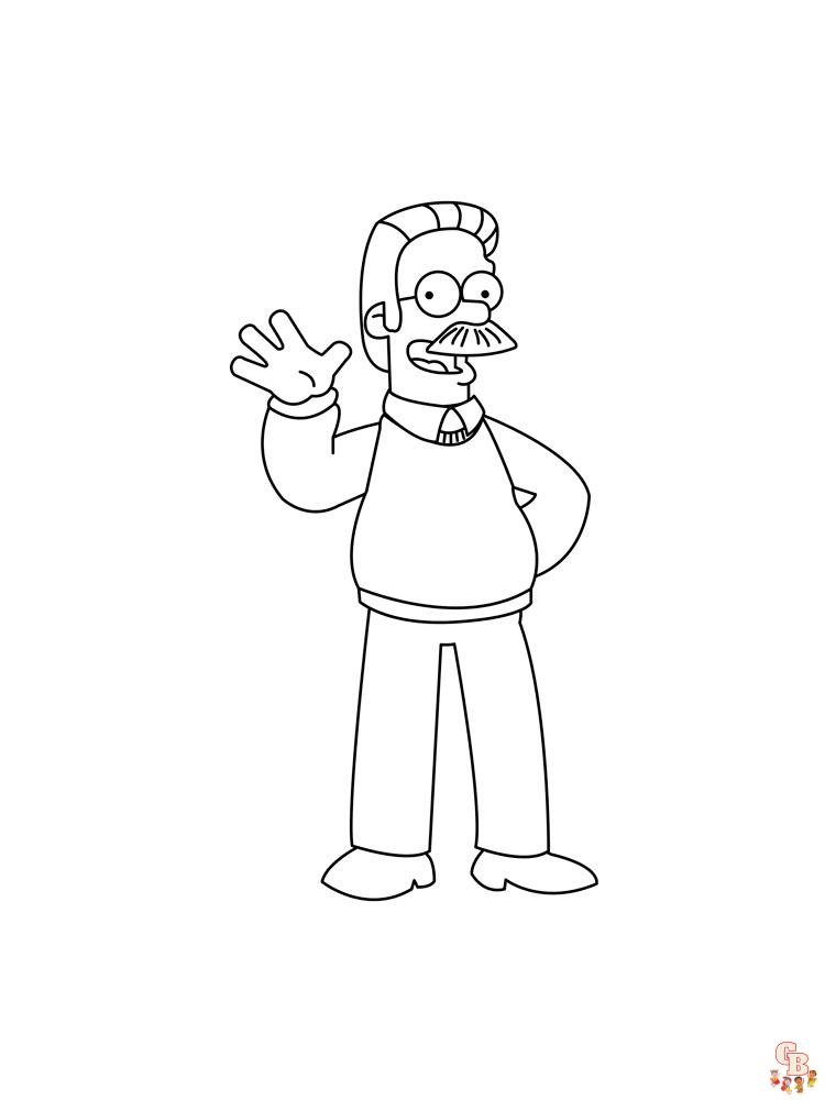 Simpsons Kleurplaat 68