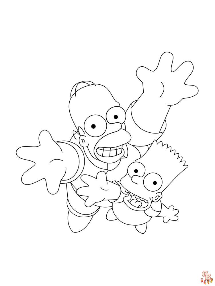 Simpsons Kleurplaat 79