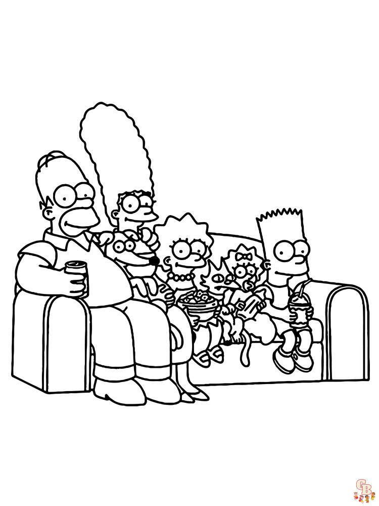 Simpsons Kleurplaat 83
