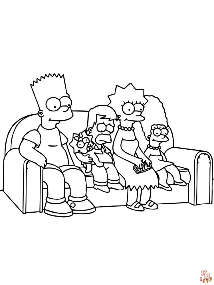 Simpsons Kleurplaat 84