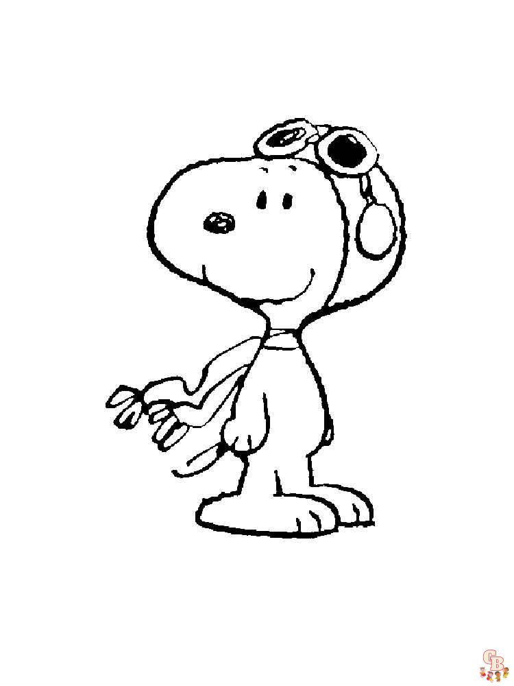 Snoopy Kleurplaat 13