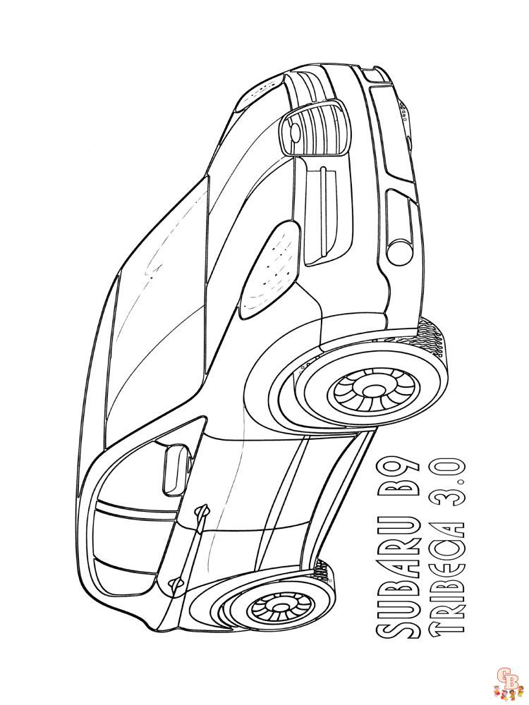 Subaru Kleurplaat 11