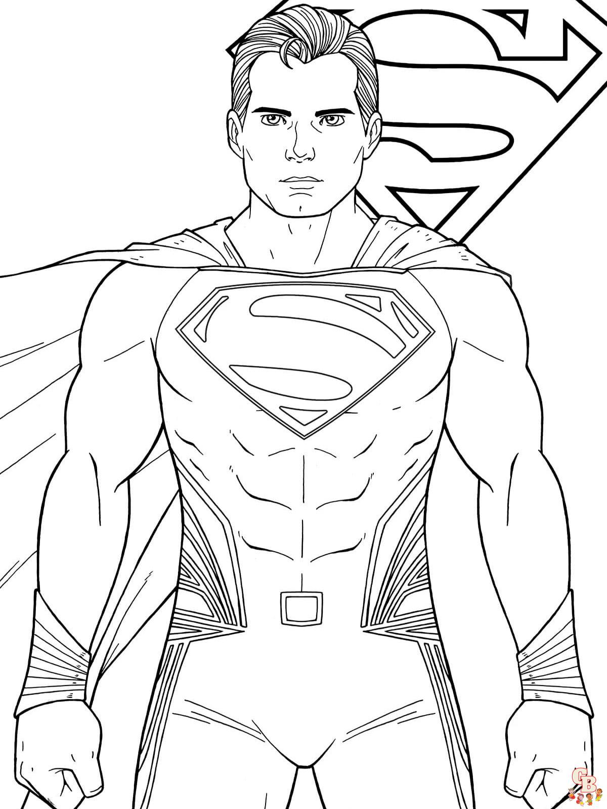 Superman Kleurplaat 10