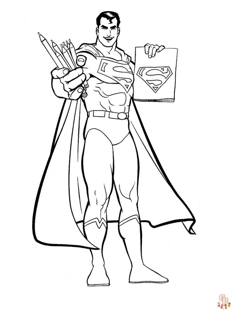 Superman Kleurplaat 11