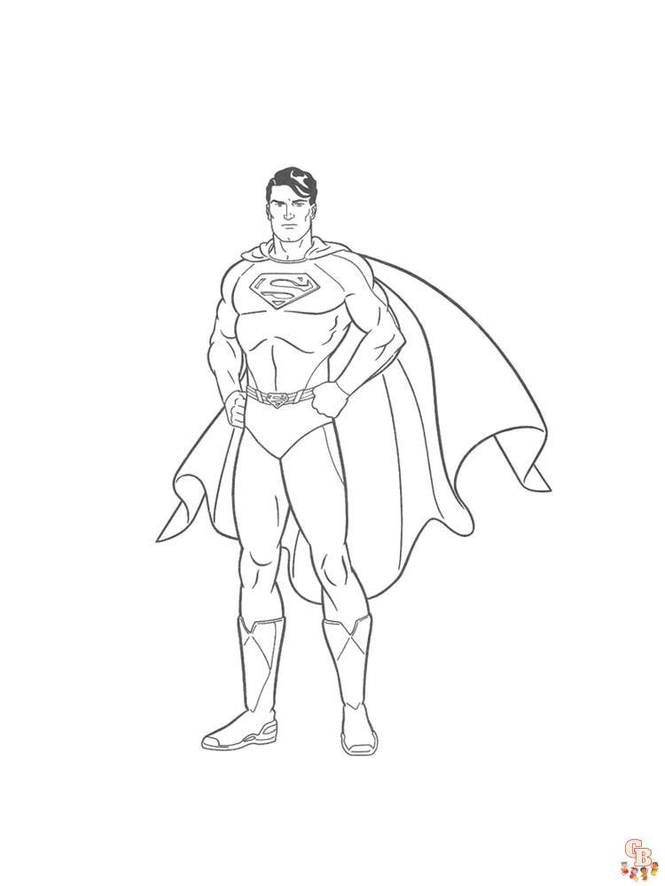Superman Kleurplaat 12