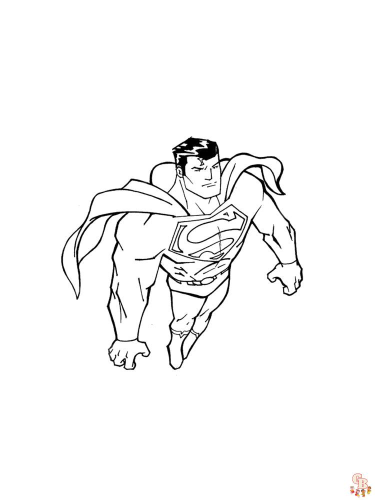 Superman Kleurplaat 13