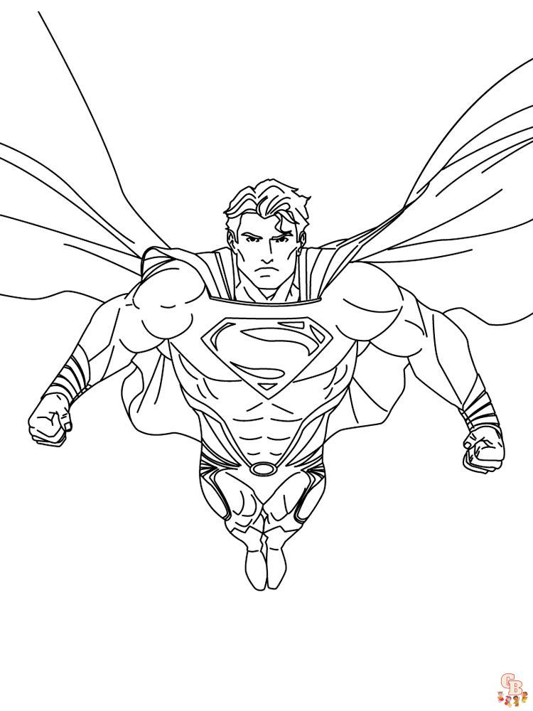 Superman Kleurplaat 14