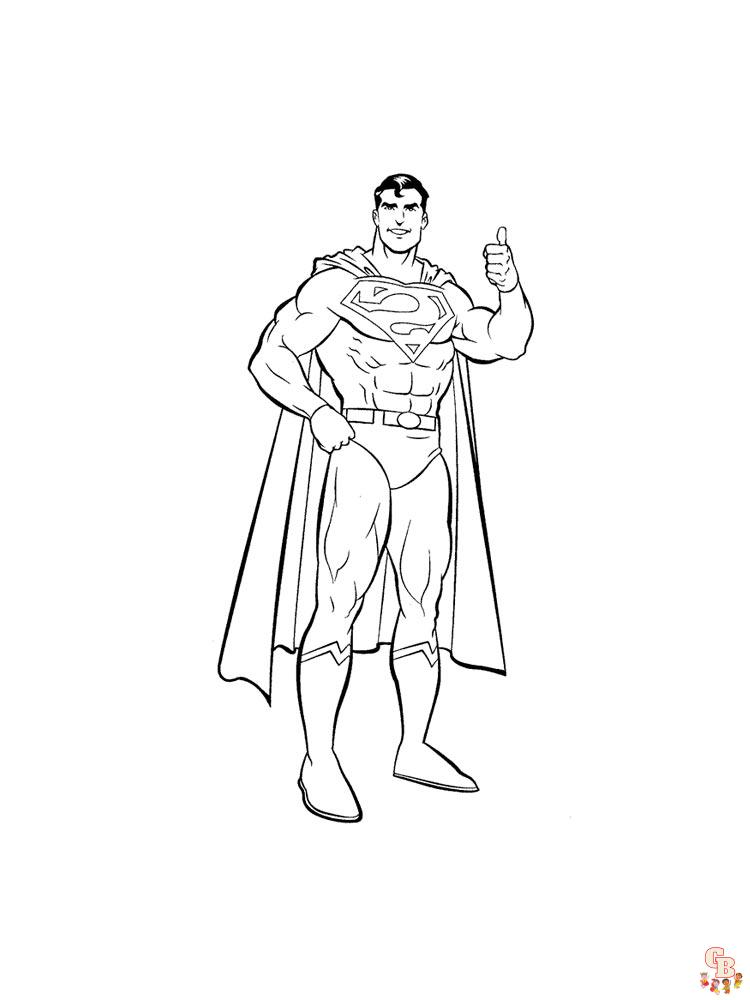 Superman Kleurplaat 16