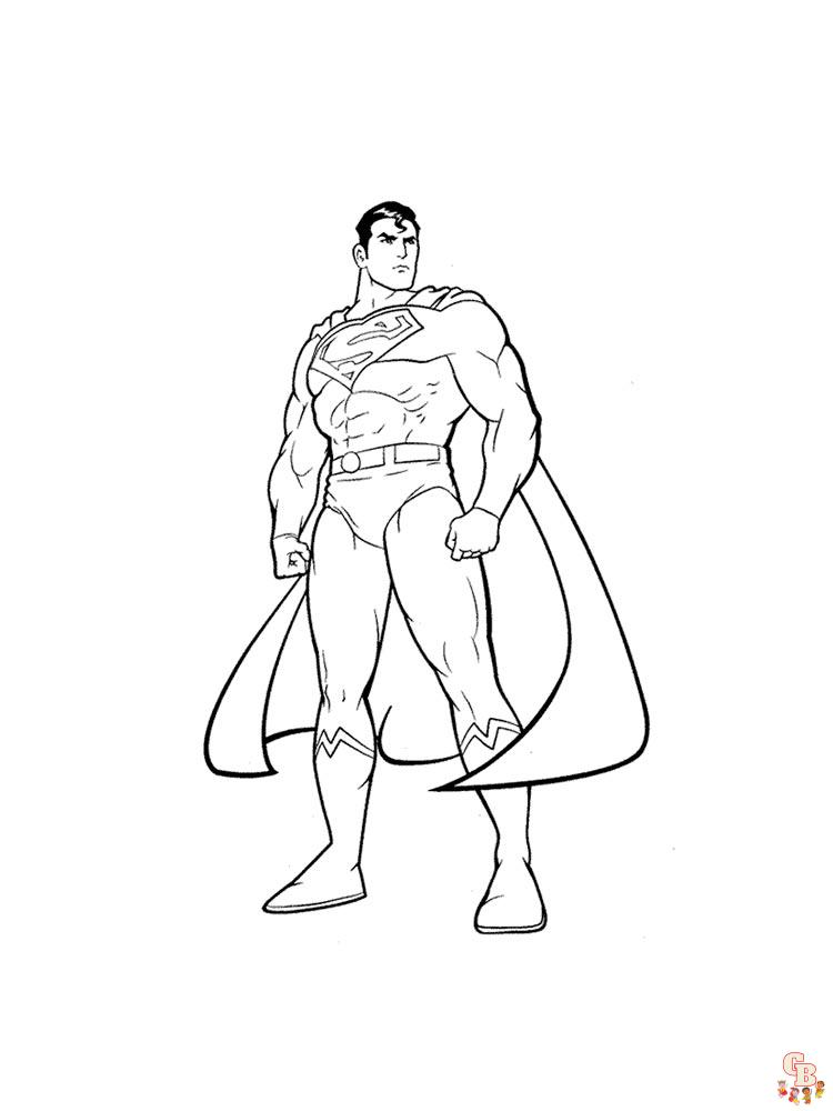 Superman Kleurplaat 17