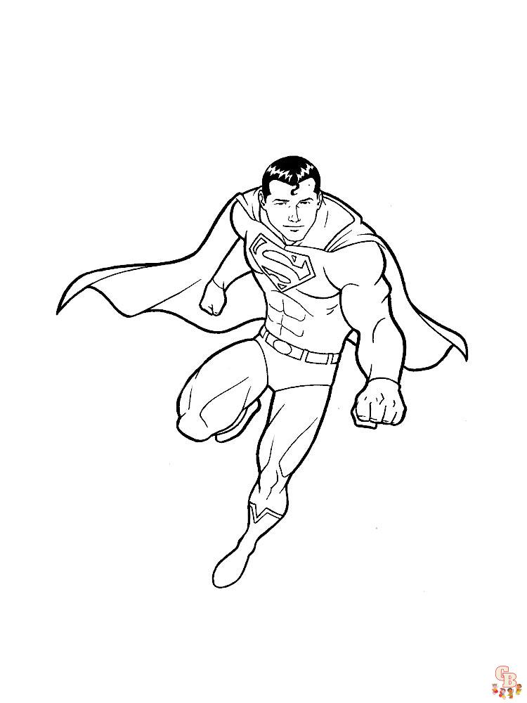 Superman Kleurplaat 22