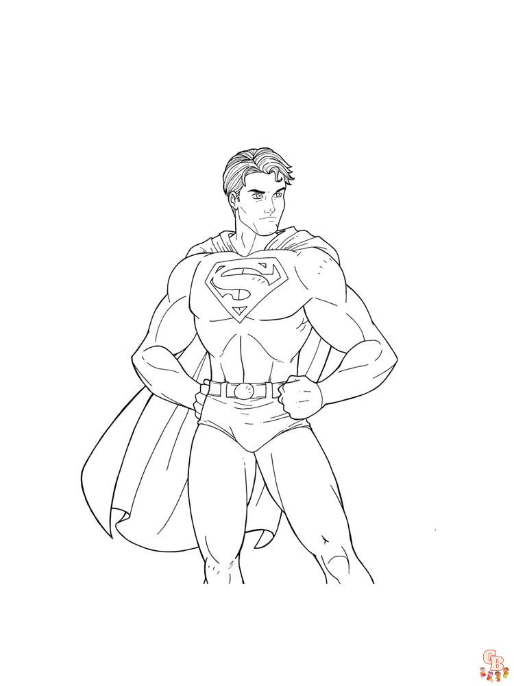 Superman Kleurplaat 24