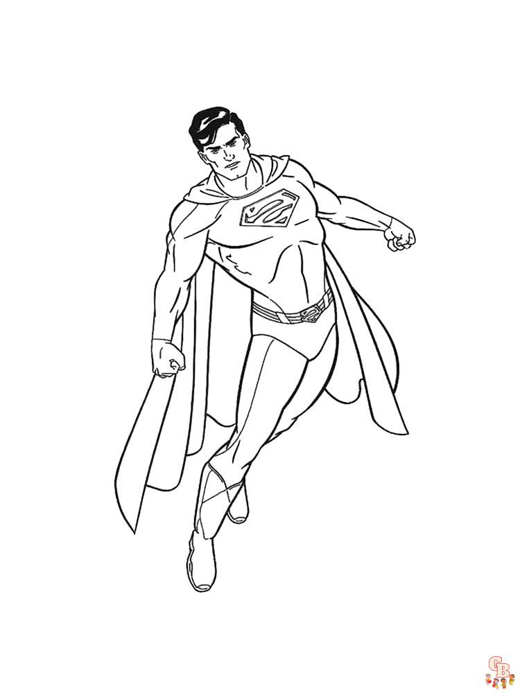 Superman Kleurplaat 28