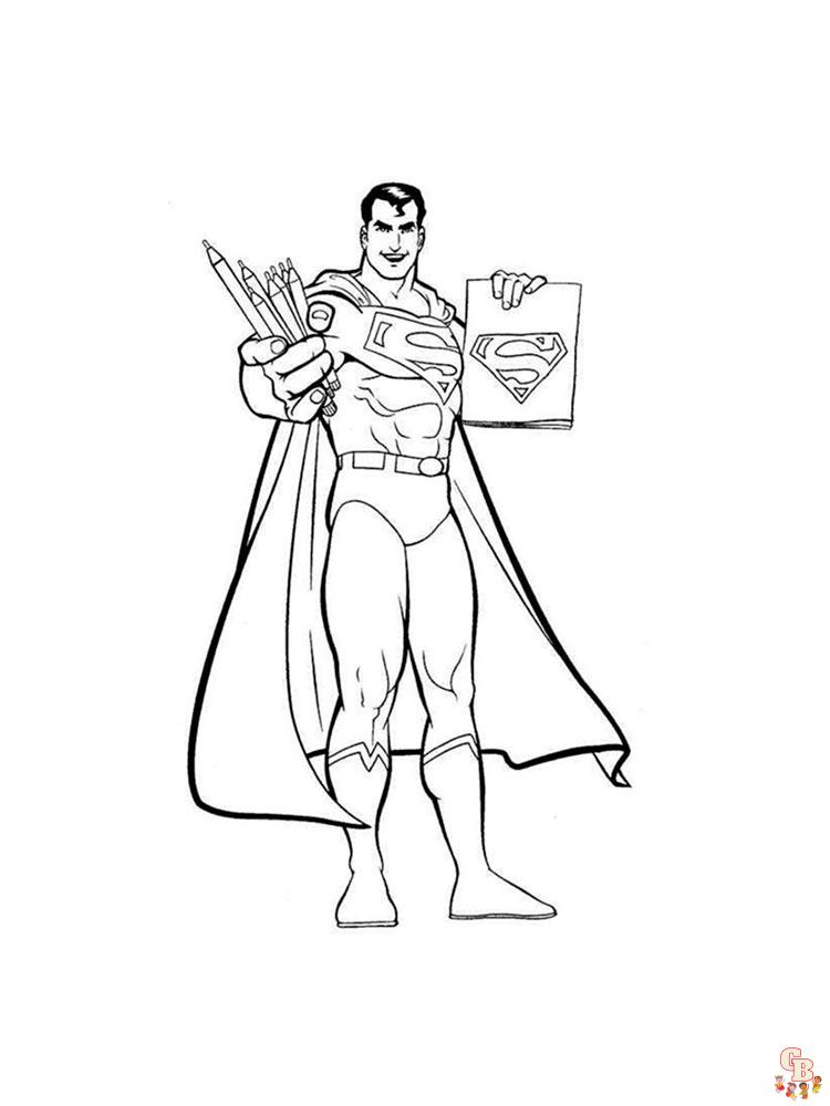 Superman Kleurplaat 29